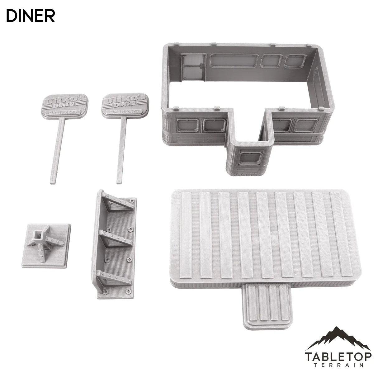Tabletop Terrain Building Diner