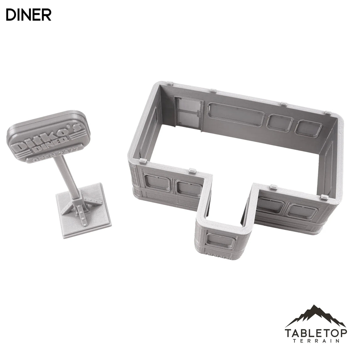 Tabletop Terrain Building Diner