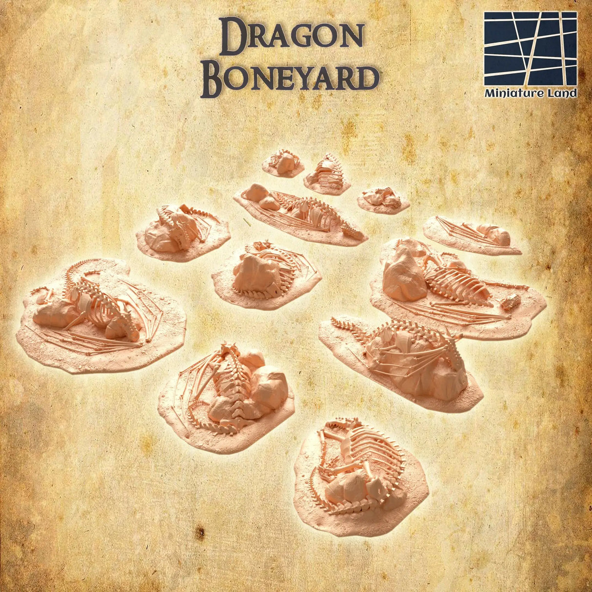 Tabletop Terrain Building Dragon Boneyard