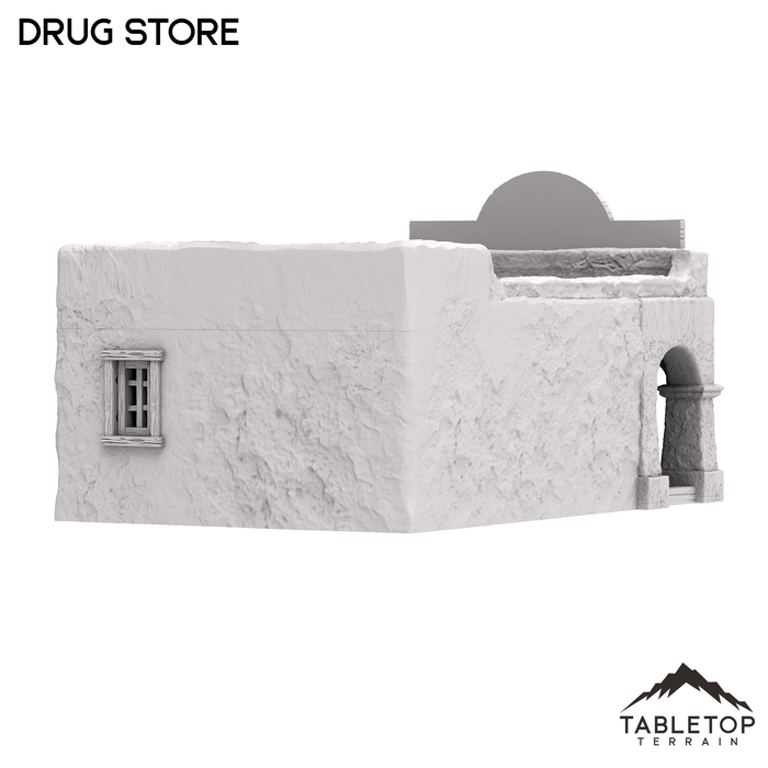 Tabletop Terrain Building Drug Store - Old Wild Western Rush