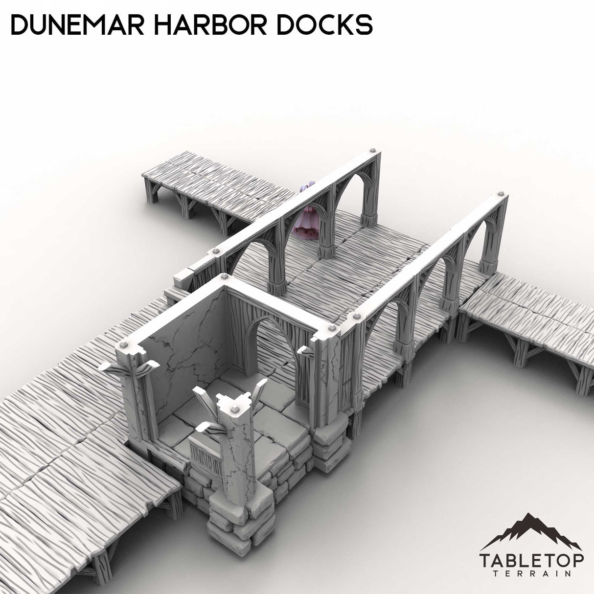 Tabletop Terrain Building Dunemar Harbor Docks