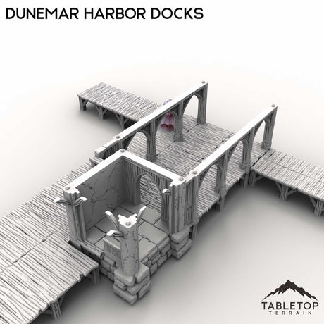 Tabletop Terrain Building Dunemar Harbor Docks