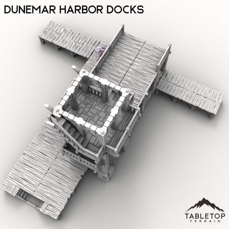 Tabletop Terrain Building Dunemar Harbor Docks