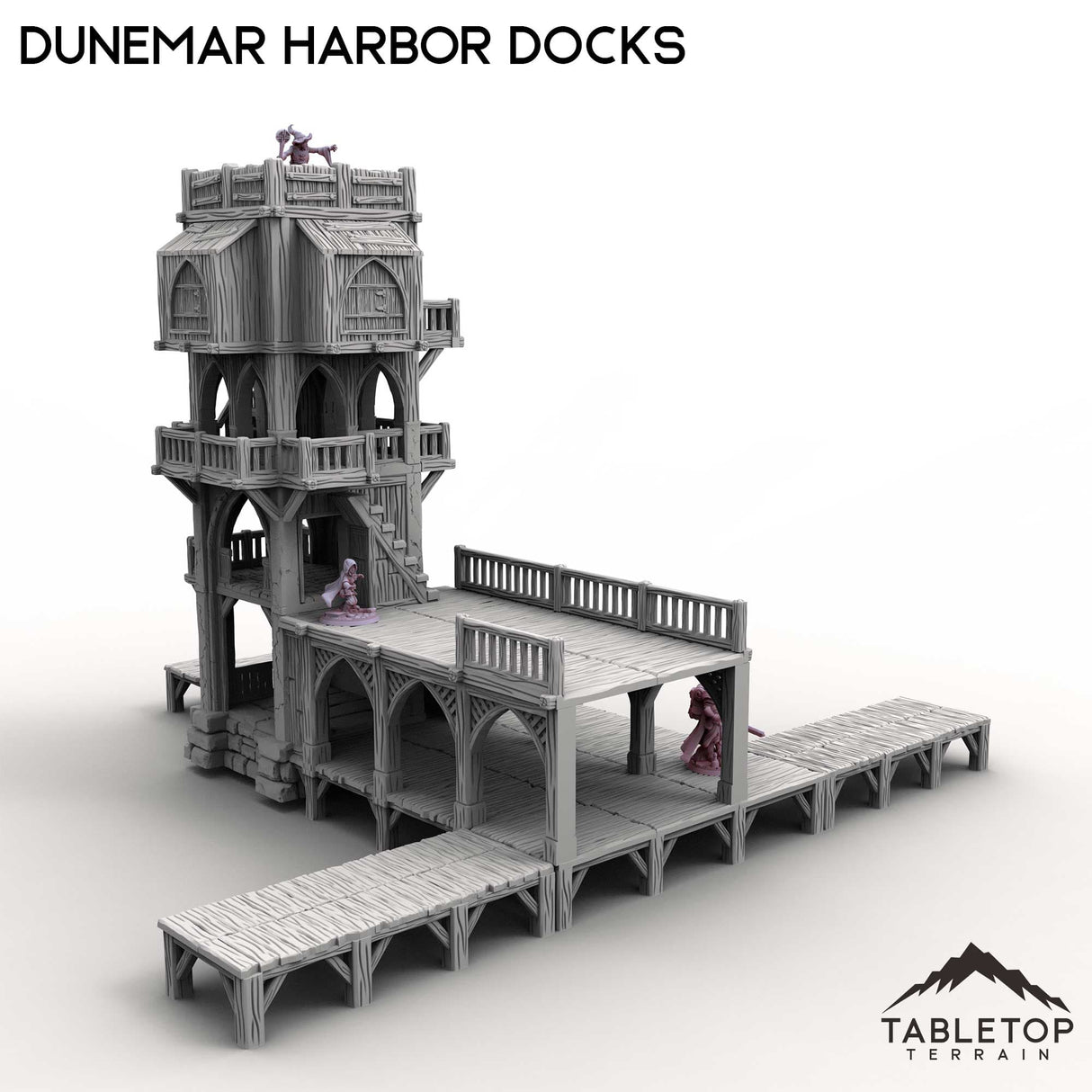 Tabletop Terrain Building Dunemar Harbor Docks