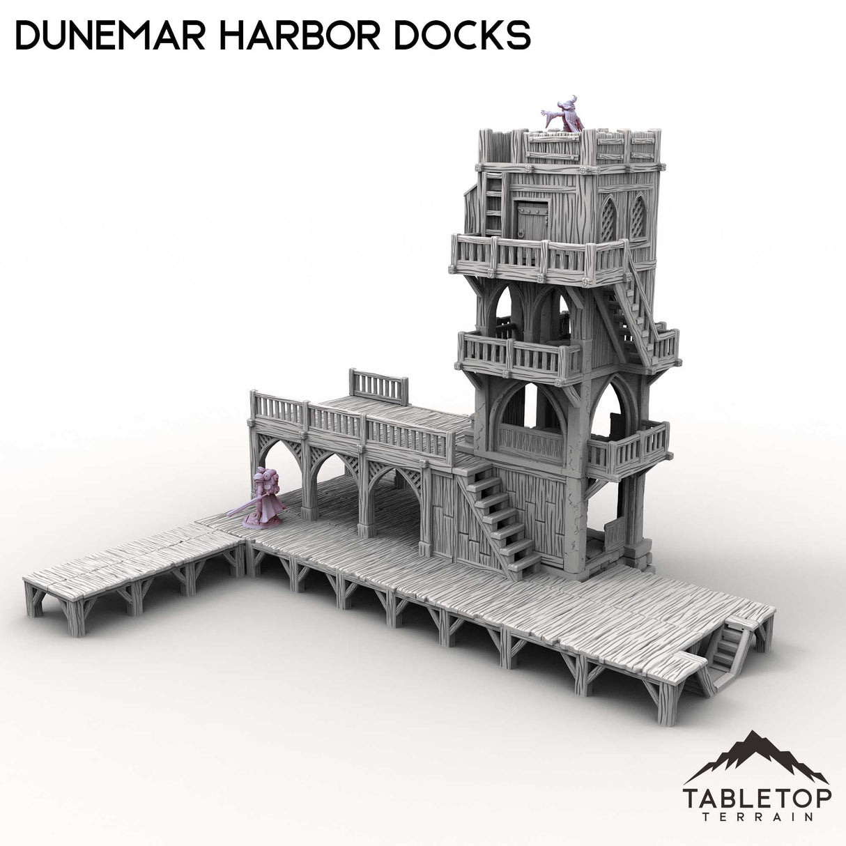 Tabletop Terrain Building Dunemar Harbor Docks