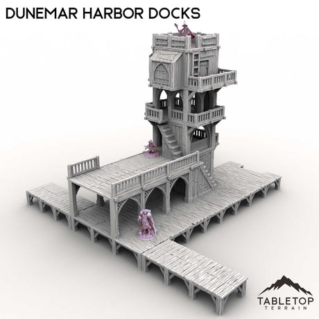 Tabletop Terrain Building Dunemar Harbor Docks