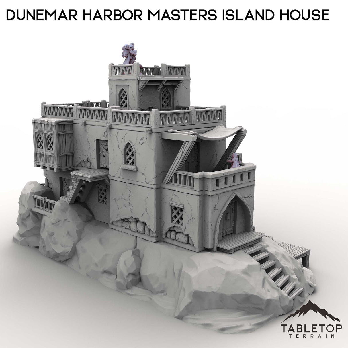 Tabletop Terrain Building Dunemar Harbor Masters Island House