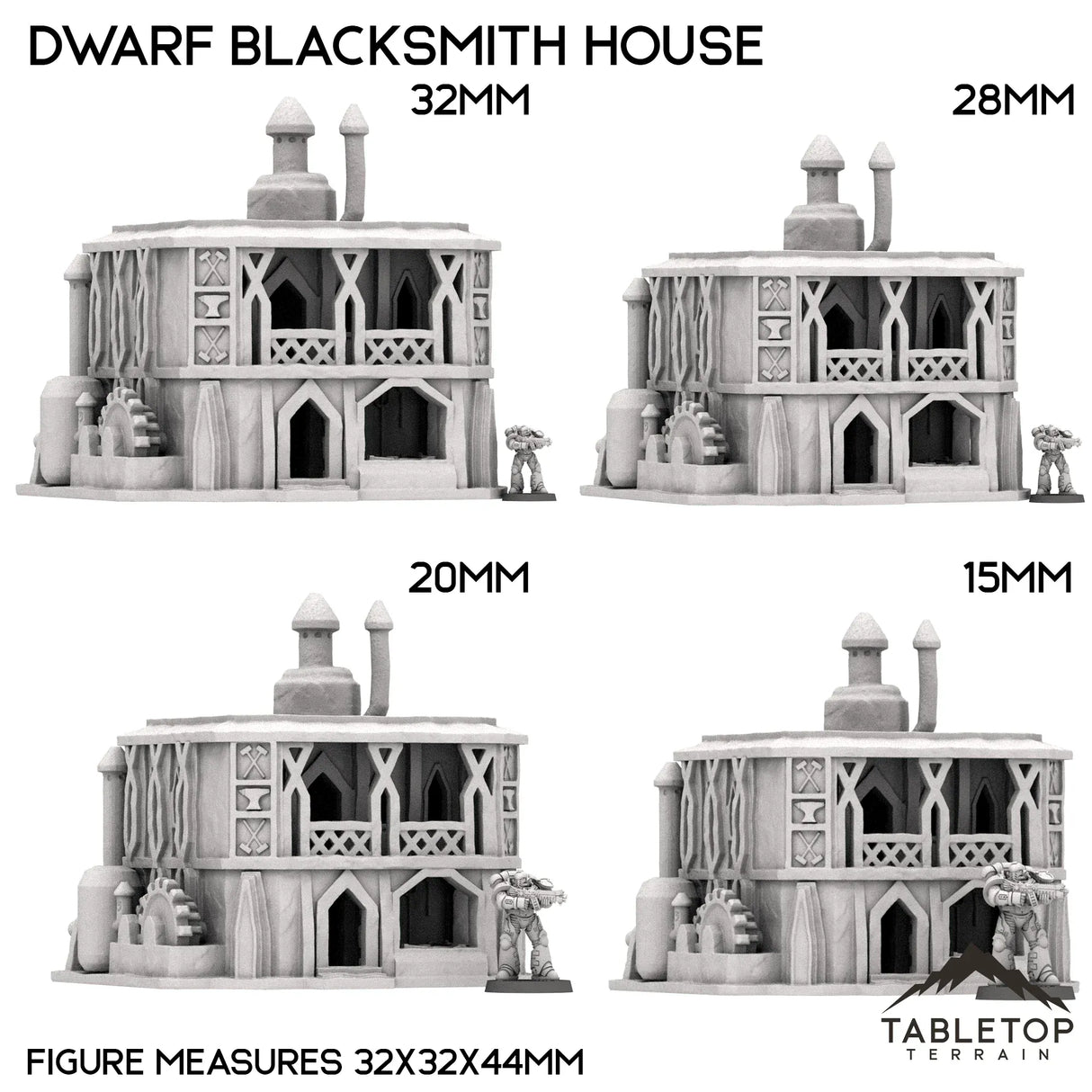 Tabletop Terrain Building Dwarf Blacksmith House