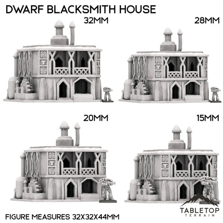 Tabletop Terrain Building Dwarf Blacksmith House