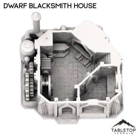 Tabletop Terrain Building Dwarf Blacksmith House