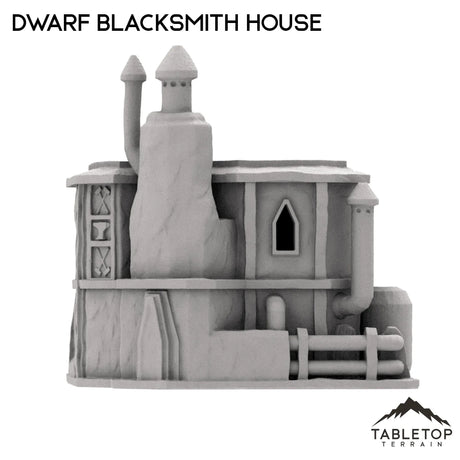 Tabletop Terrain Building Dwarf Blacksmith House