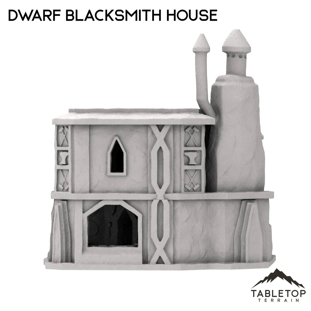 Tabletop Terrain Building Dwarf Blacksmith House