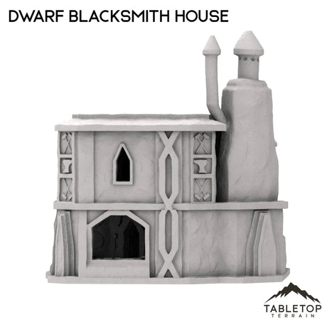 Tabletop Terrain Building Dwarf Blacksmith House