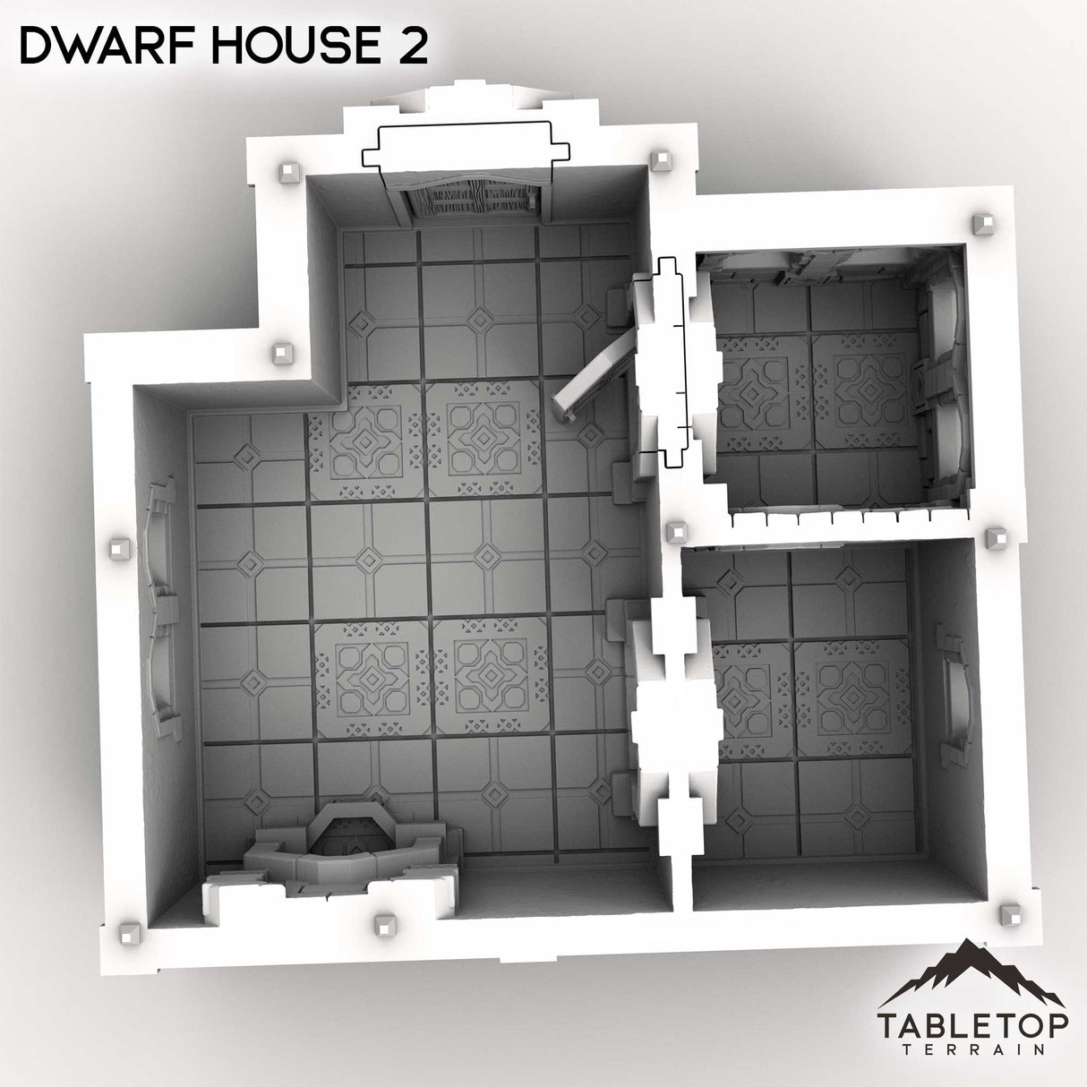 Tabletop Terrain Building Dwarf House 2
