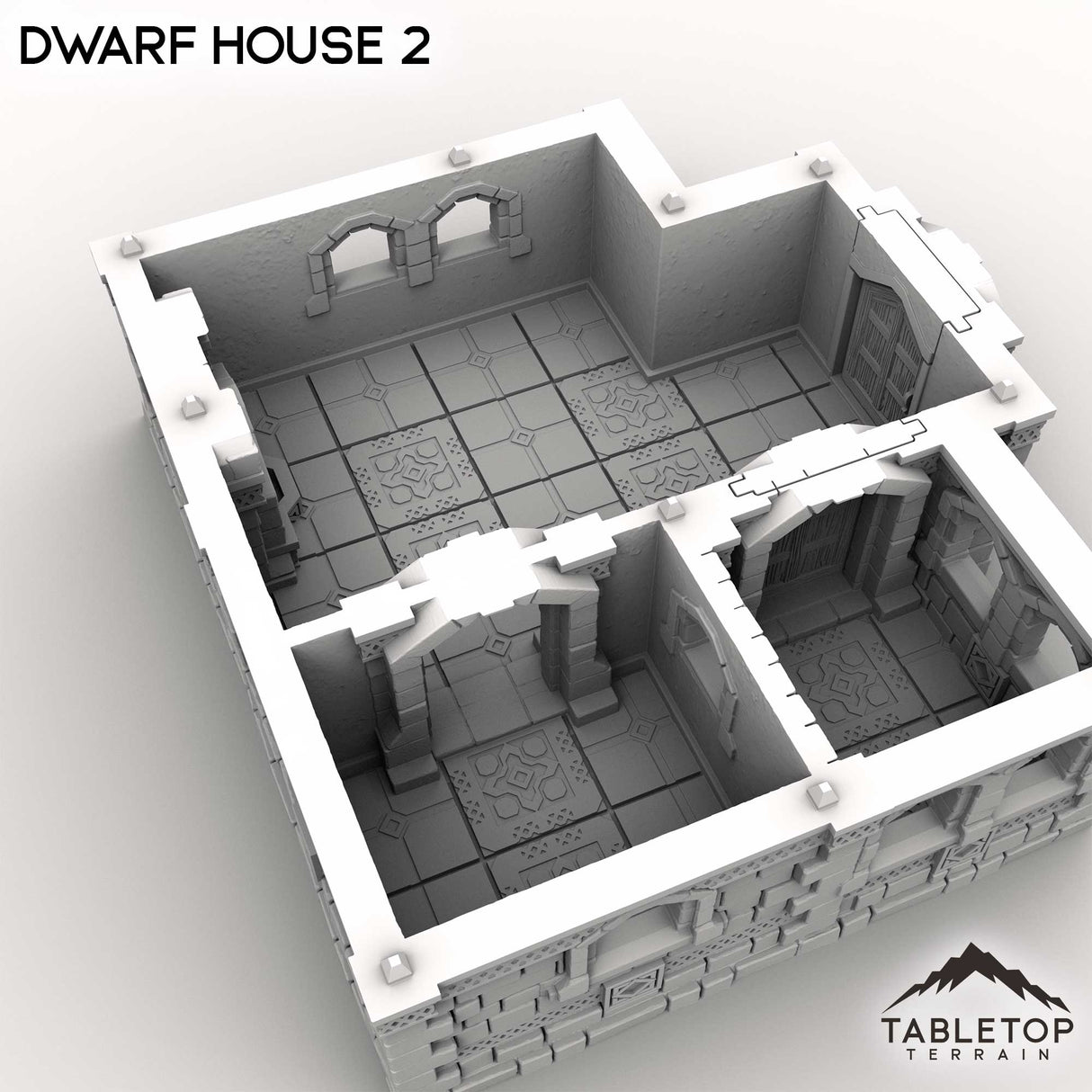 Tabletop Terrain Building Dwarf House 2
