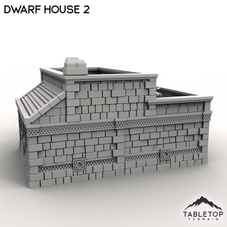 Tabletop Terrain Building Dwarf House 2