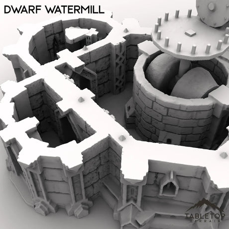 Tabletop Terrain Building Dwarf Watermill