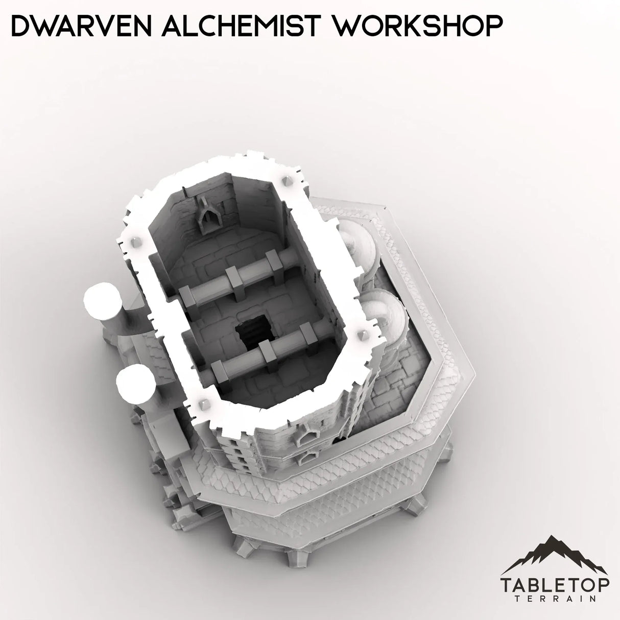 Tabletop Terrain Building Dwarven Alchemist Workshop