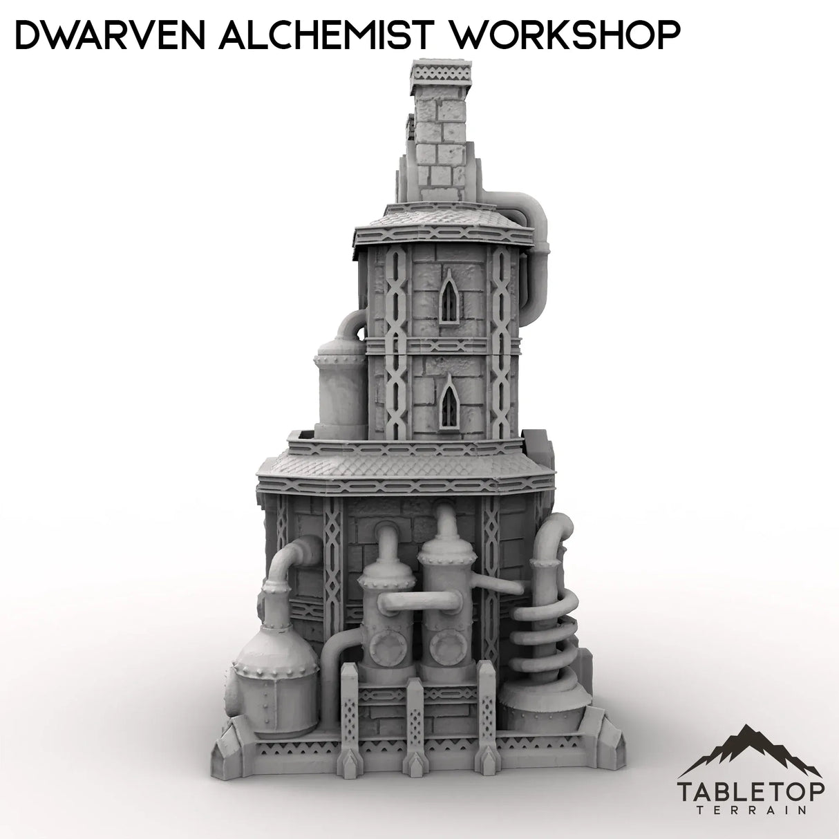 Tabletop Terrain Building Dwarven Alchemist Workshop