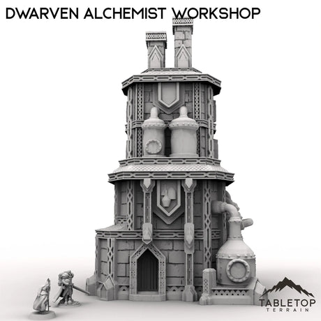 Tabletop Terrain Building Dwarven Alchemist Workshop