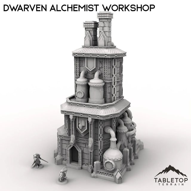 Tabletop Terrain Building Dwarven Alchemist Workshop