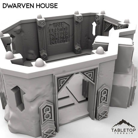 Tabletop Terrain Building Dwarven House - Kingdom of Durak Deep