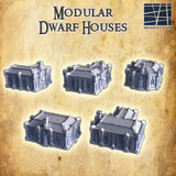 Tabletop Terrain Building Dwarven Houses