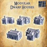 Tabletop Terrain Building Dwarven Houses