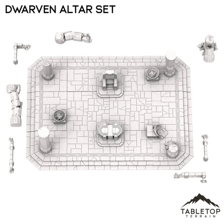 Tabletop Terrain Building Dwarven Modular Altar Set