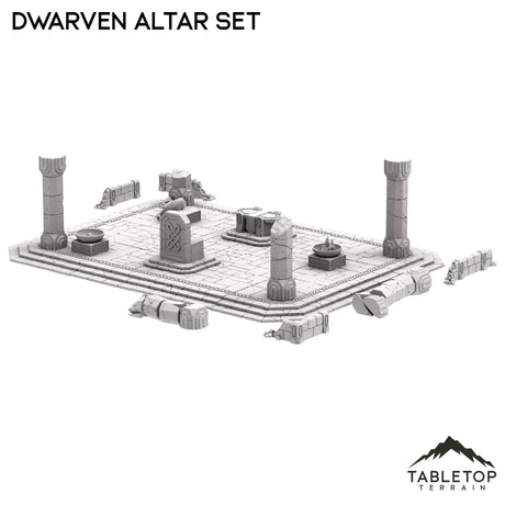 Tabletop Terrain Building Dwarven Modular Altar Set