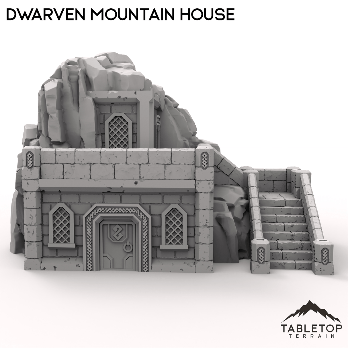 Tabletop Terrain Building Dwarven Mountain House