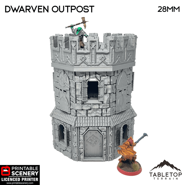 Tabletop Terrain Building Dwarven Outpost - Fantasy Building