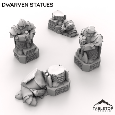 Tabletop Terrain Building Dwarven Statues