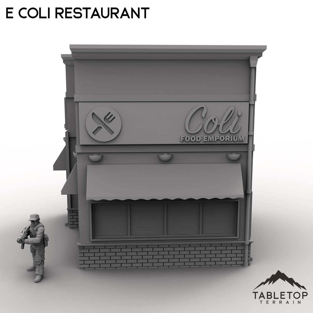 Tabletop Terrain Building E Coli Restaurant