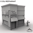 Tabletop Terrain Building E Coli Restaurant