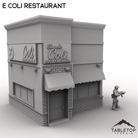 Tabletop Terrain Building E Coli Restaurant