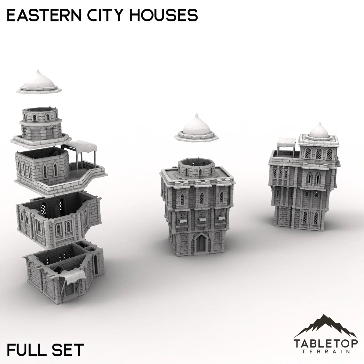 Tabletop Terrain Building Eastern City Houses