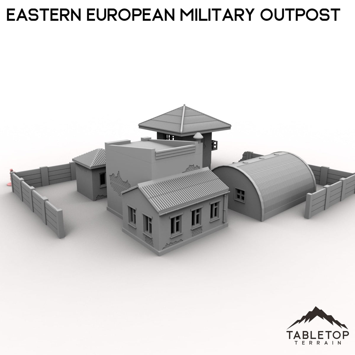 Tabletop Terrain Building Eastern European Military Outpost
