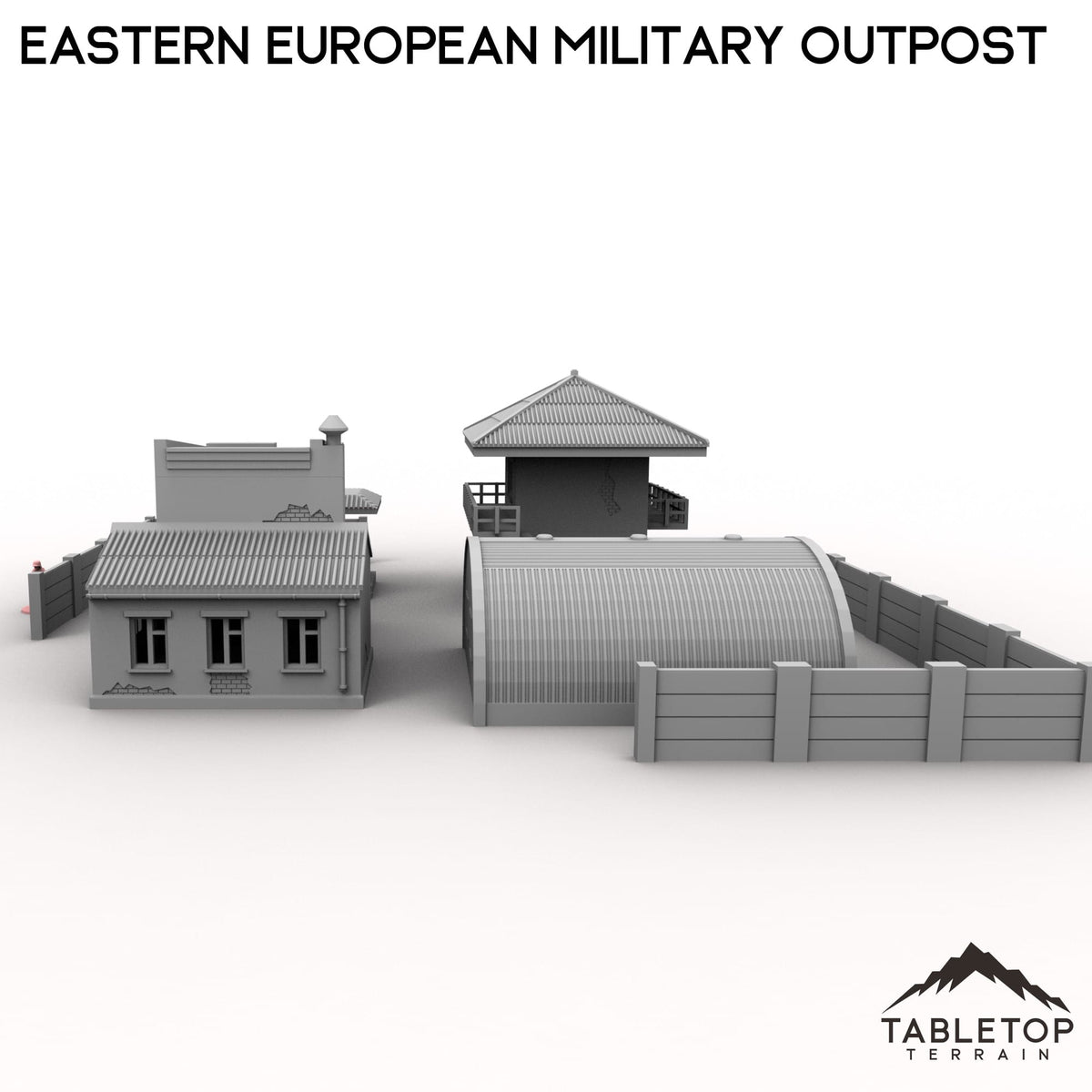 Tabletop Terrain Building Eastern European Military Outpost