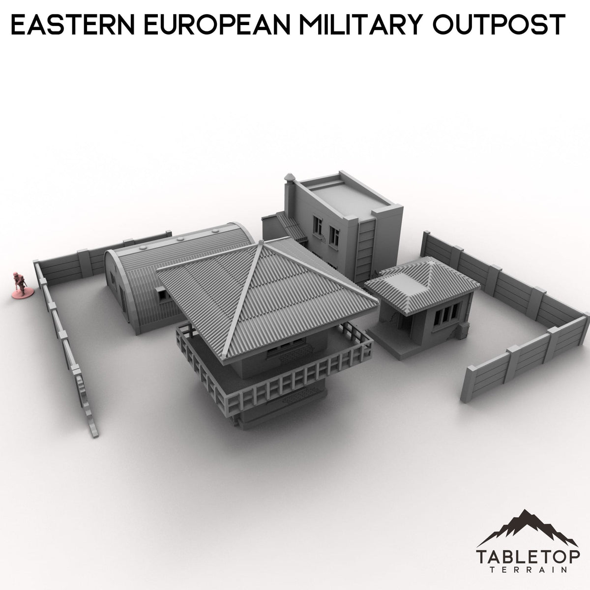 Tabletop Terrain Building Eastern European Military Outpost