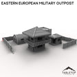 Tabletop Terrain Building Eastern European Military Outpost