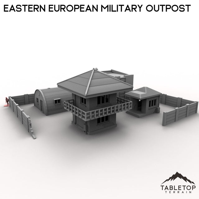 Tabletop Terrain Building Eastern European Military Outpost