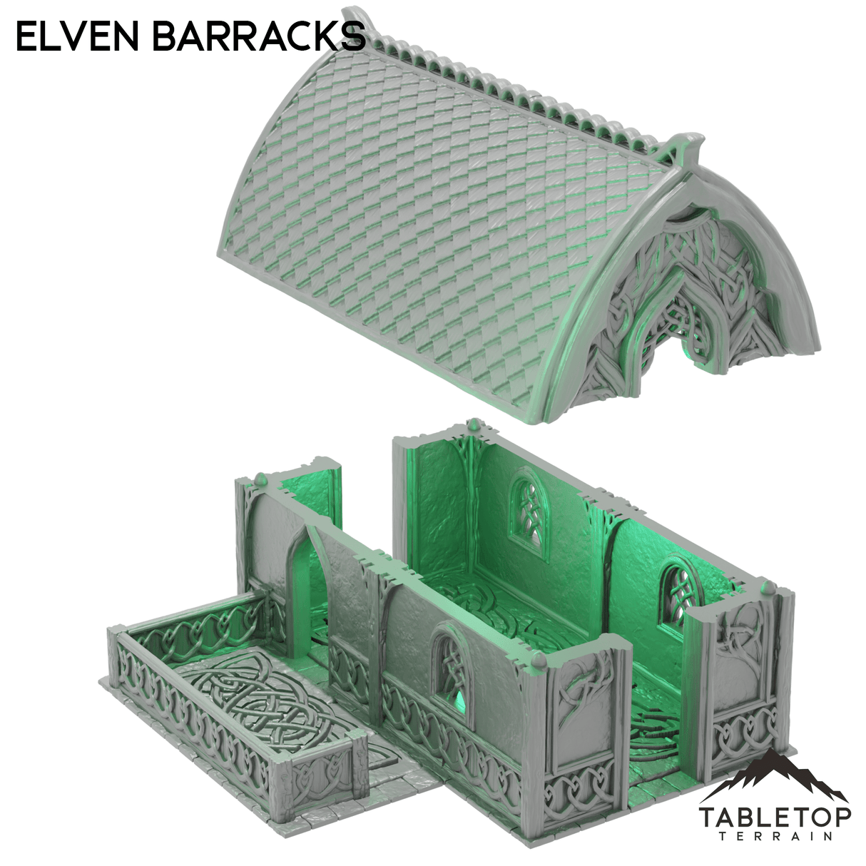 Tabletop Terrain Building Elven Barracks - Kingdom of Noldareth