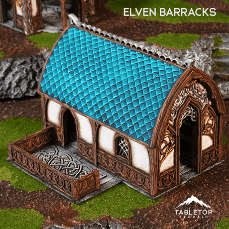 Tabletop Terrain Building Elven Barracks - Kingdom of Noldareth