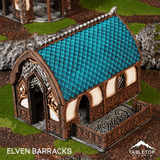 Tabletop Terrain Building Elven Barracks - Kingdom of Noldareth