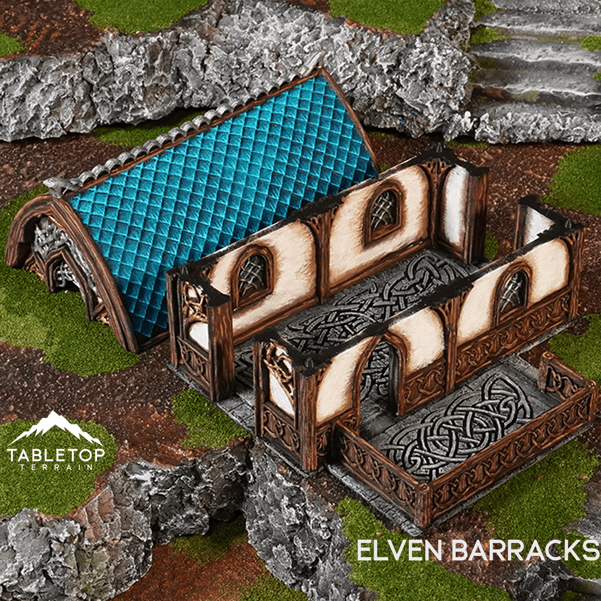 Tabletop Terrain Building Elven Barracks - Kingdom of Noldareth