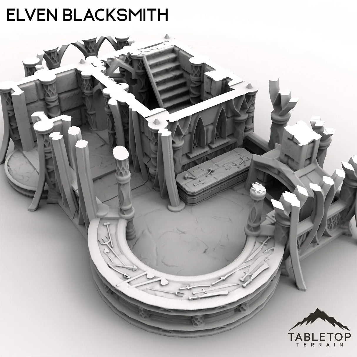 Tabletop Terrain Building Elven Blacksmith