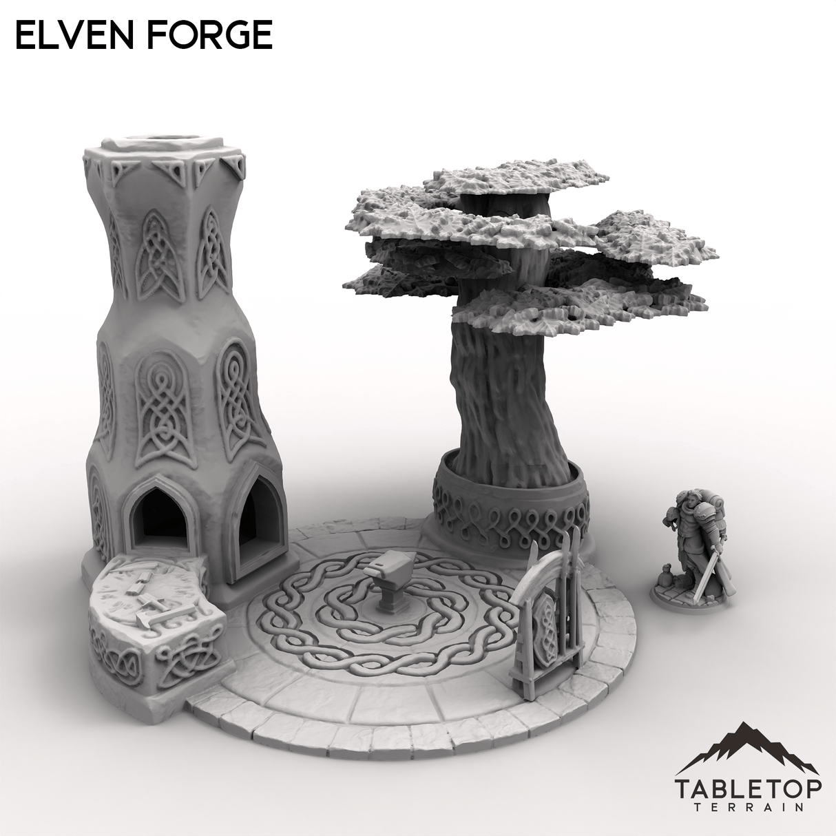 Tabletop Terrain Building Elven Forge - Kingdom of Noldareth