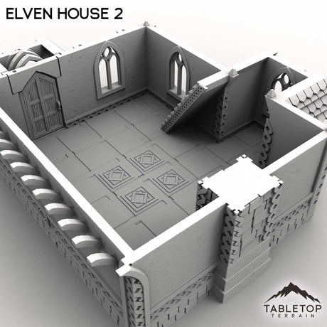 Tabletop Terrain Building Elven House 2