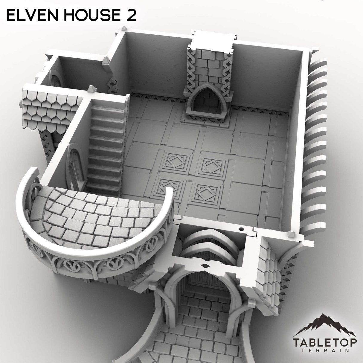 Tabletop Terrain Building Elven House 2